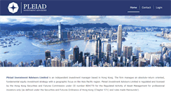 Desktop Screenshot of pleiadadvisors.com